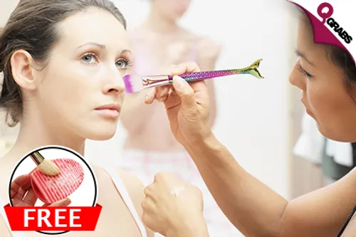 From QR59 Get That Perfect Look with a 7-Piece Mermaid Tail Makeup Brush Set - FREE BrushEgg Makeup Brush Cleaning Tool! (Up to QR227 Value)